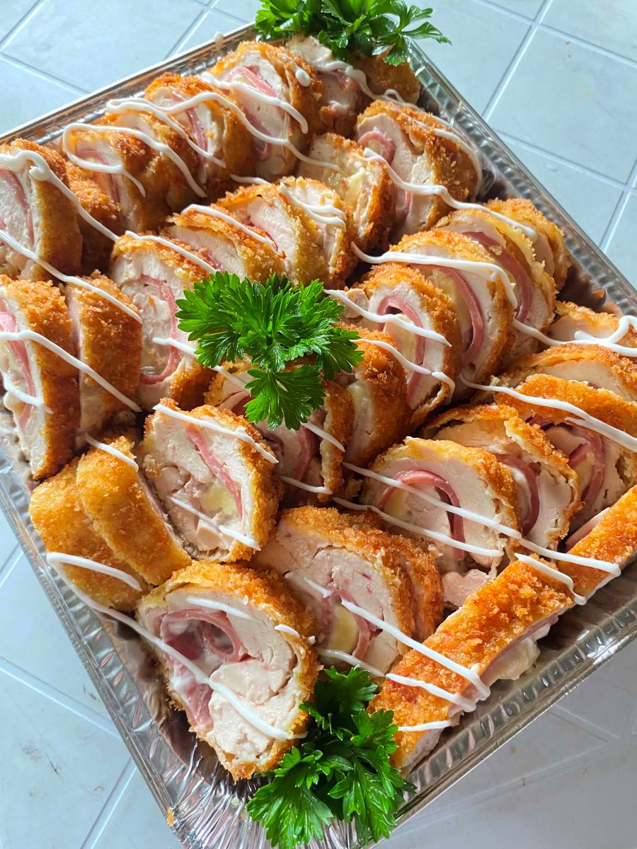 Chicken Cordon Bleu tray