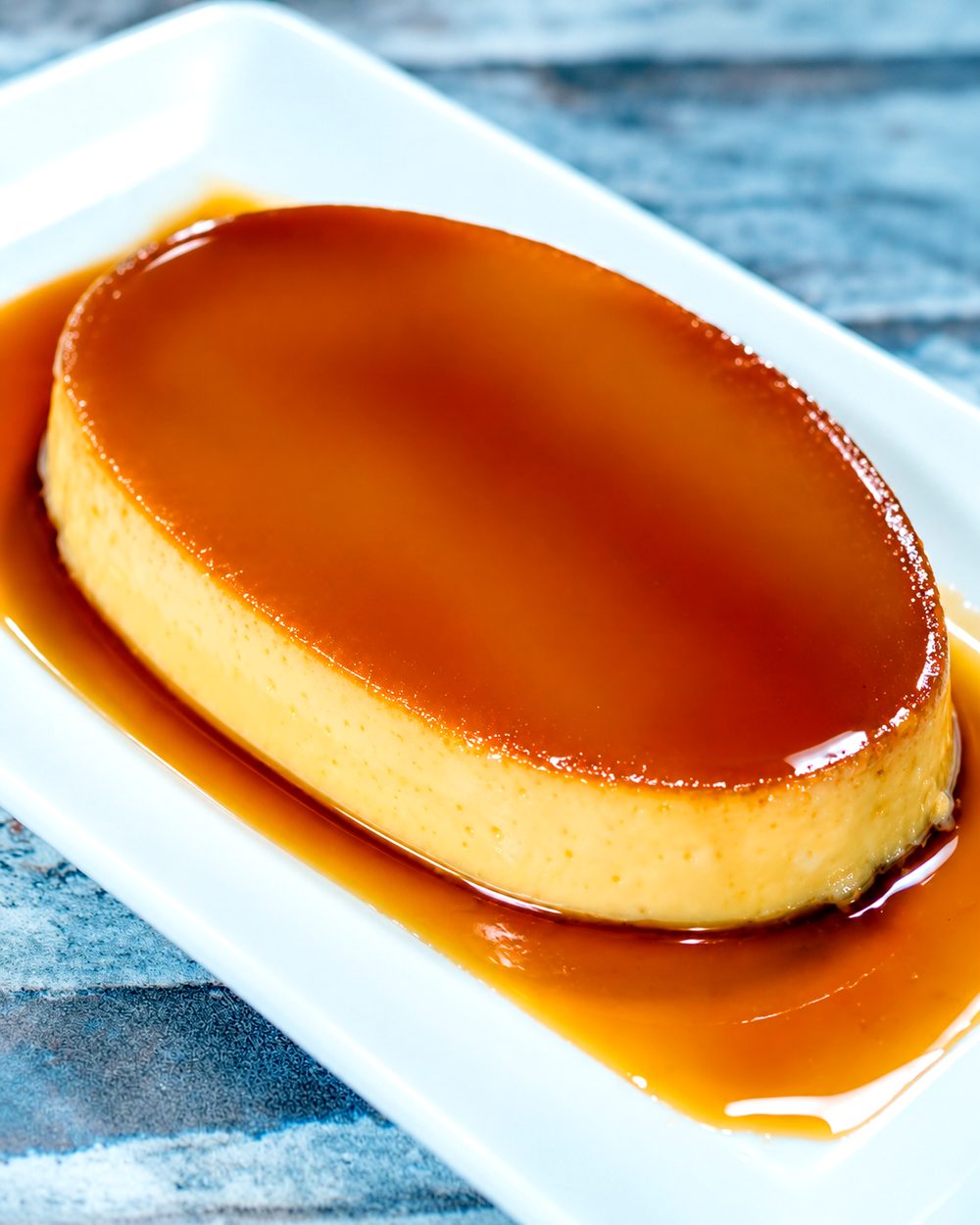Chef R's Kitchen leche flan dessert
